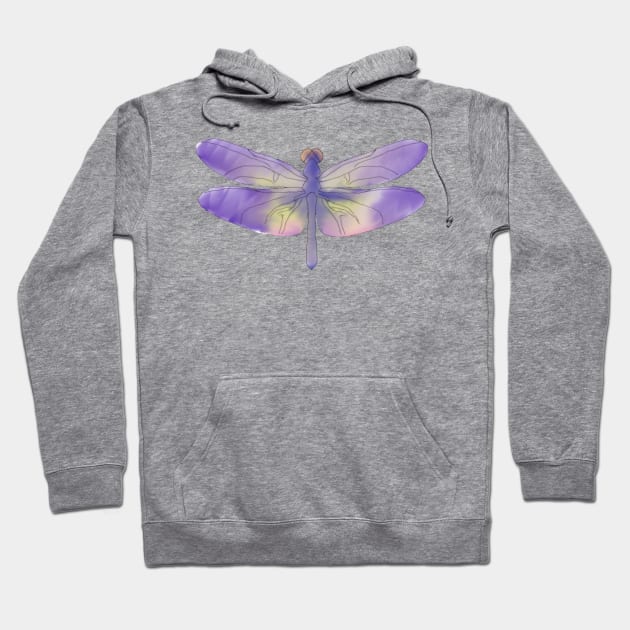 Dragonfly Watercolor Hoodie by MirandaMarcy